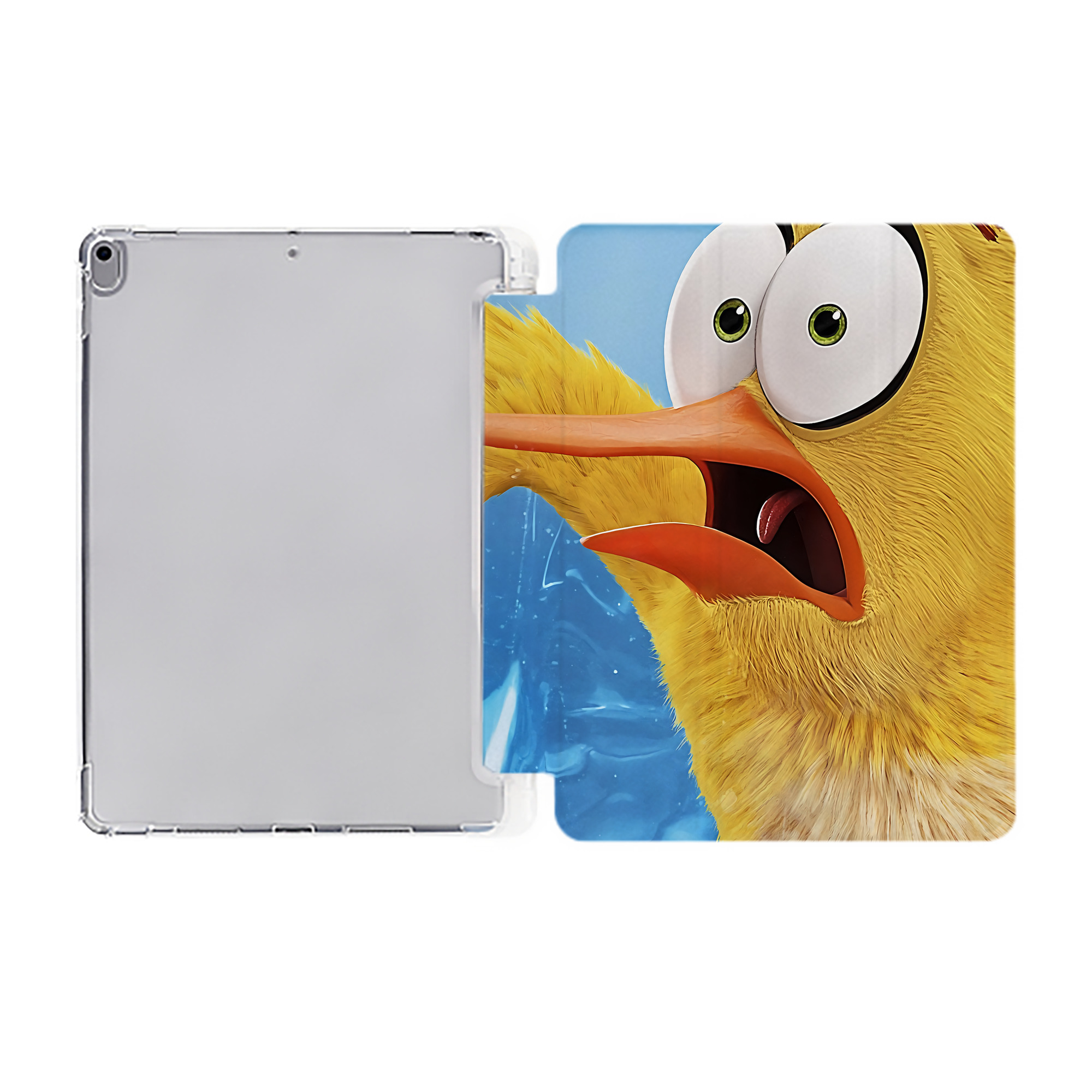 （画像用） Angry Birds アングリーバード IPad ケース ペン収納付き 三つ折りスタンド PUレザー×シリコン 対応機種9.5/10.5/10.9インチ